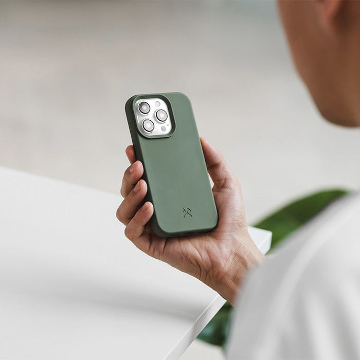 Woodcessories-Bio-Case-custodia-per-cellulare-155-cm--6.1---Cover-Verde