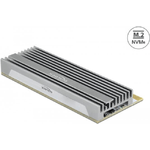 Delock Scheda PCI Express x16 (x1 / x4 / x8) per 1 x NVMe M.2 Key M con illuminazione a LED