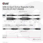 CLUB3D-CAC-1406-cavo-USB-15-m-USB-3.2-Gen-1--3.1-Gen-1--USB-A-Nero