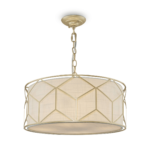 Lampadario-Contemporaneo-Messina-Metallo-Oro-1-Luce-Diffusore-Lino-Su-Pvc