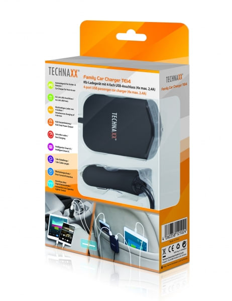 Technaxx-Family-Car-Charger-TE14-Smartphone-Nero-Accendisigari-Auto