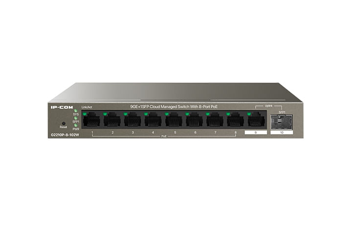 IP-COM-Networks-G2210P-8-102W-switch-di-rete-Gestito-Gigabit-Ethernet--10-100-1000--Supporto-Power-over-Ethernet--PoE-