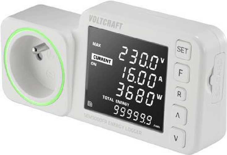 VOLTCRAFT SEM5000 FR dispositivo di misurazione dei costi energetici previsione dei costi funzione di