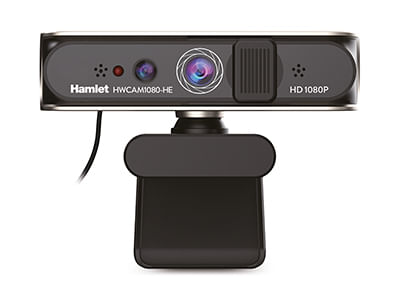 Hamlet Webcam FHD 1080p con Microfono e Riconoscimento Facciale