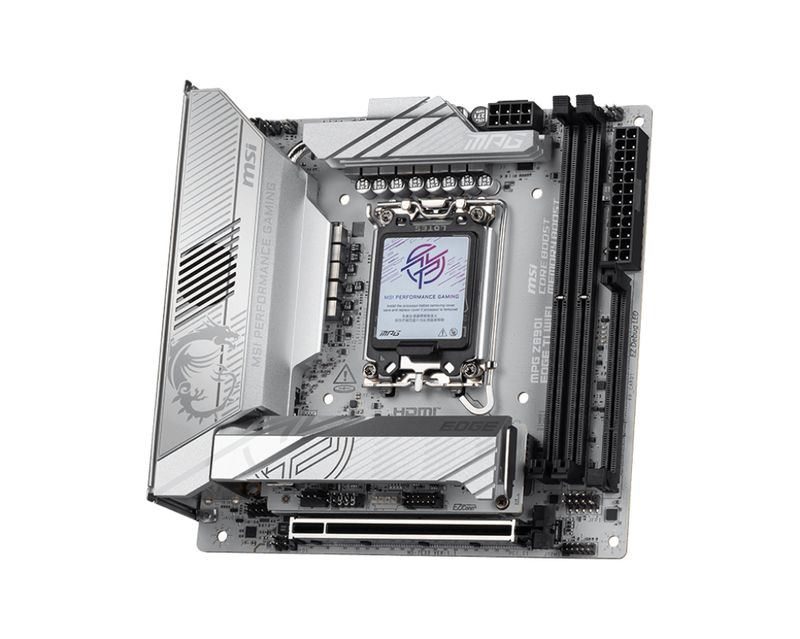 MSI-MPG-Z890I-EDGE-TI-WIFI-Scheda-Madre-Mini-ITX-supporta-i-processori-Intel-Core-Ultra--Serie-2--LGA-1851-VRM-110A-SPS-Memory-Boost-DDR5--8600-MT-s-OC--PCIe-5.0-x16-M.2-Gen5-Wi-Fi-7-5G-LAN