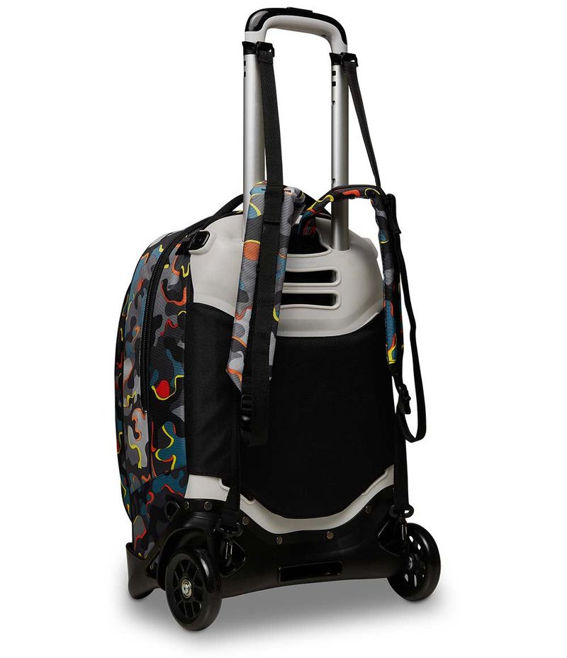 Zaino-Trolley-Sganciabile-Seven-Jack-3-in-1-Rosso