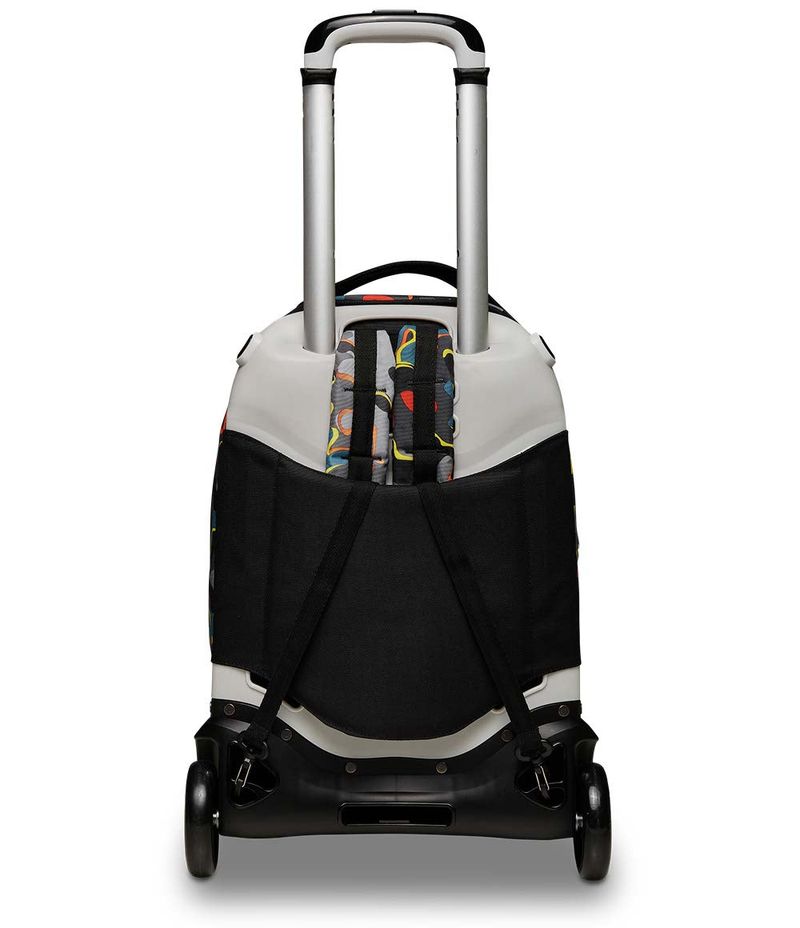 Zaino-Trolley-Sganciabile-Seven-Jack-3-in-1-Rosso