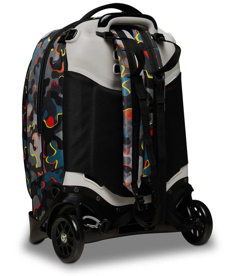 Zaino-Trolley-Sganciabile-Seven-Jack-3-in-1-Rosso