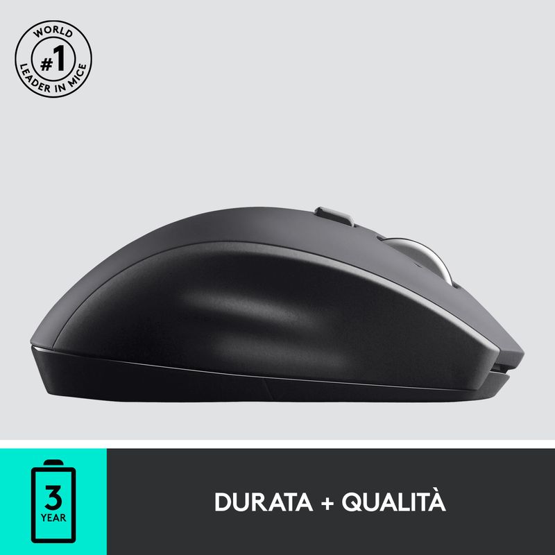 Logitech-705-Marathon-Mouse-Wireless-Ricevitore-USB-Unifying-24-GHz-1000-DPI-5-Pulsanti-Programmabili-Durata-Batteria-di-3-Anni-Compatibile-con-PC-Mac-Laptop-Chromebook---Nero