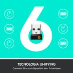 Logitech-705-Marathon-Mouse-Wireless-Ricevitore-USB-Unifying-24-GHz-1000-DPI-5-Pulsanti-Programmabili-Durata-Batteria-di-3-Anni-Compatibile-con-PC-Mac-Laptop-Chromebook---Nero