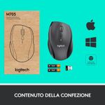 Logitech-705-Marathon-Mouse-Wireless-Ricevitore-USB-Unifying-24-GHz-1000-DPI-5-Pulsanti-Programmabili-Durata-Batteria-di-3-Anni-Compatibile-con-PC-Mac-Laptop-Chromebook---Nero