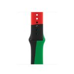 Apple MUQ63ZM/A accessorio indossabile intelligente Band Nero, Verde, Rosso Fluoroelastomero