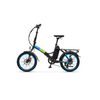 Argento-Piuma-Bici-Elettrica-Pieghevole-Ruote-20---Autonomia-Max-70km-Blu