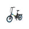 Argento-Piuma-Bici-Elettrica-Pieghevole-Ruote-20---Autonomia-Max-70km-Blu