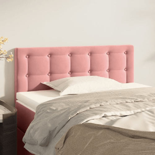 vidaXL-Testiera-Rosa-80x5x78-88-cm-in-Velluto