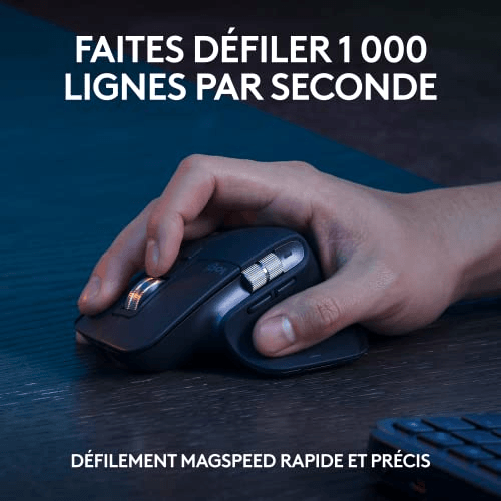 Logitech-MX-Keys-S-Combo---Tastiera-e-Mouse-Grafite-AZERTY