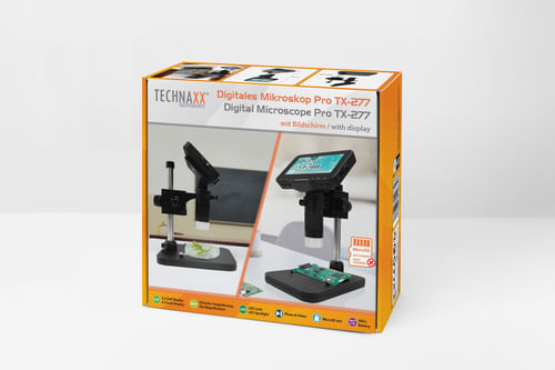 Microscopio-Digitale-Pro-Technaxx-TX-277-con-Ingrandimento-50x-e-Display-IPS-da-4.3-