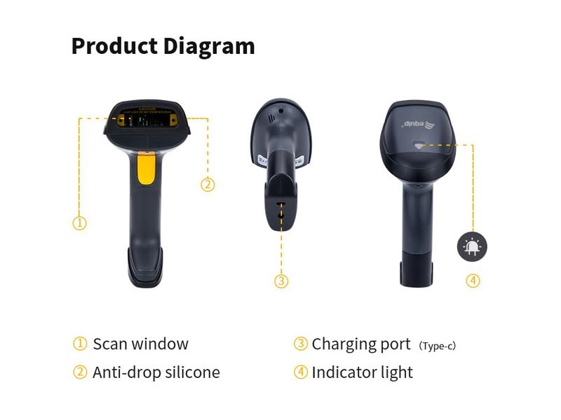 Conceptronic-Lettore-di-Codici-a-Barre-Laser-1D-Wireless
