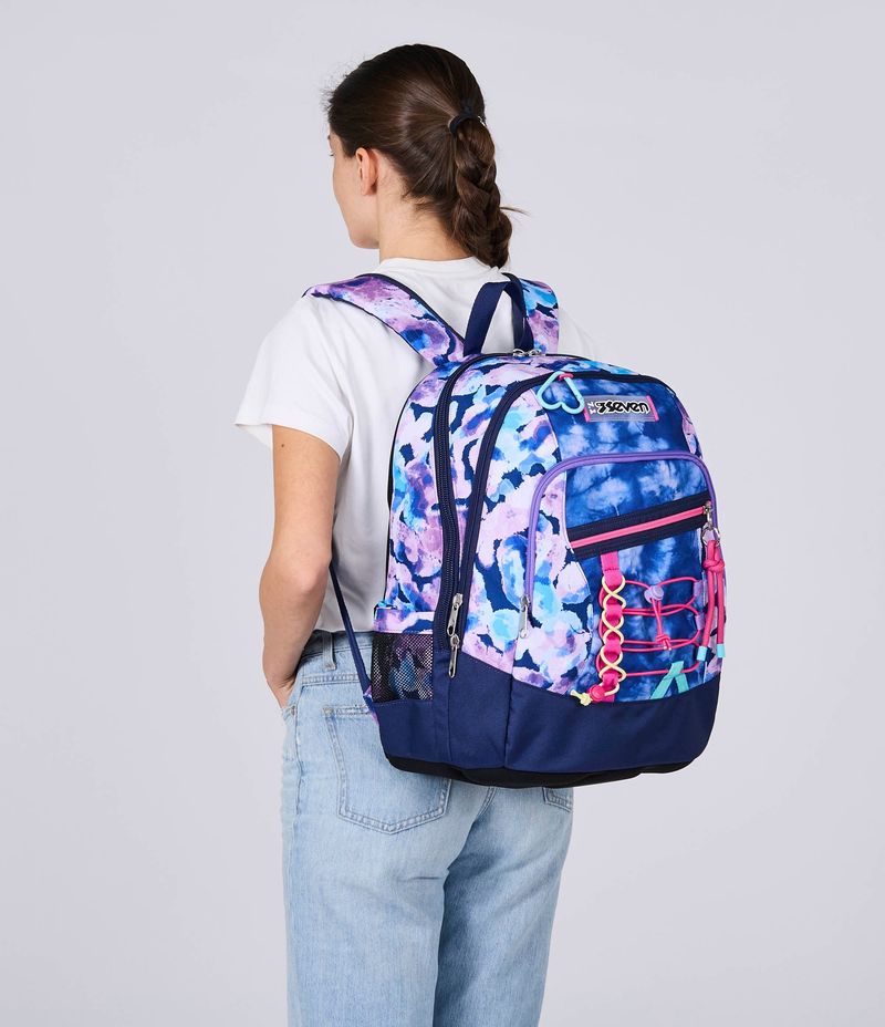 Zaino-Scuola-Seven-Advanced-Viola-Fucsia