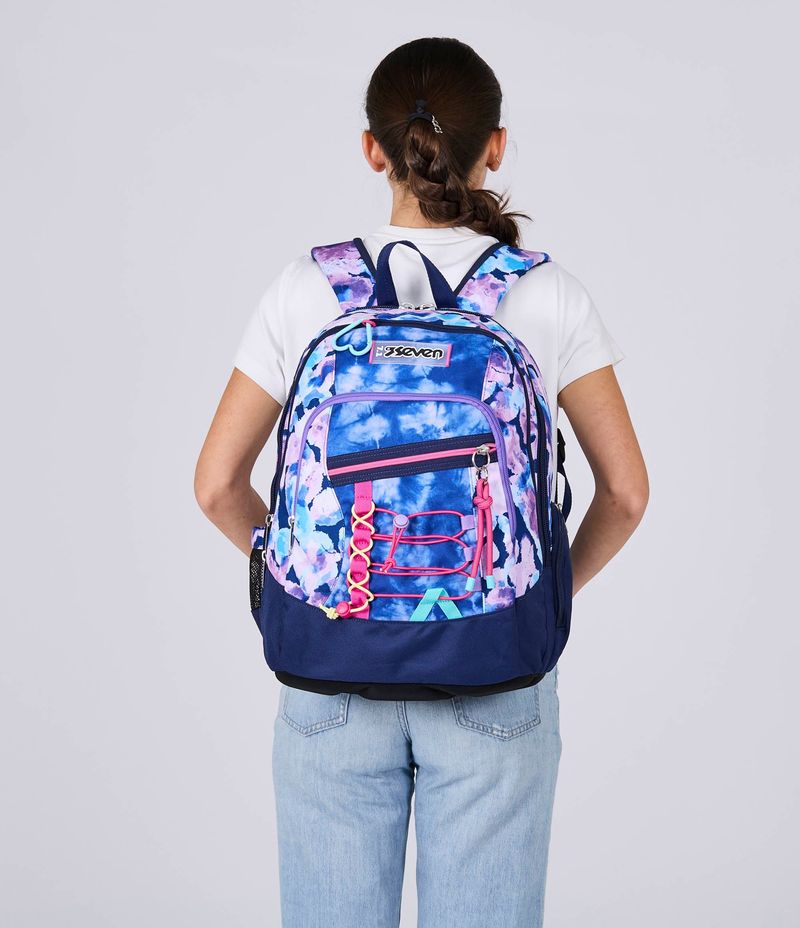 Zaino-Scuola-Seven-Advanced-Viola-Fucsia