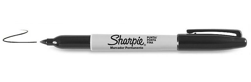 MARCATORE-SHARPIE-NERO-PERMANENTE-P.FINE