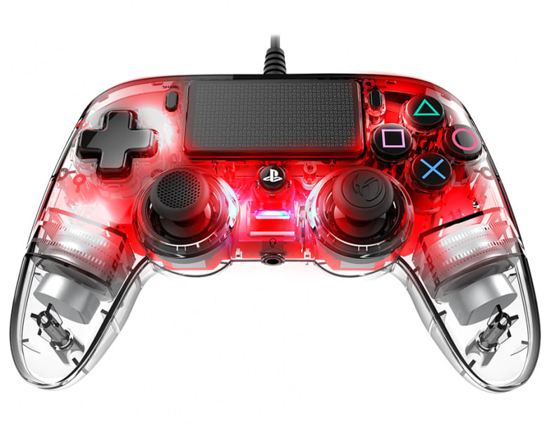 Nacon-Controller-Wired-Rosso-Luminoso-PS4-Playstation-4-