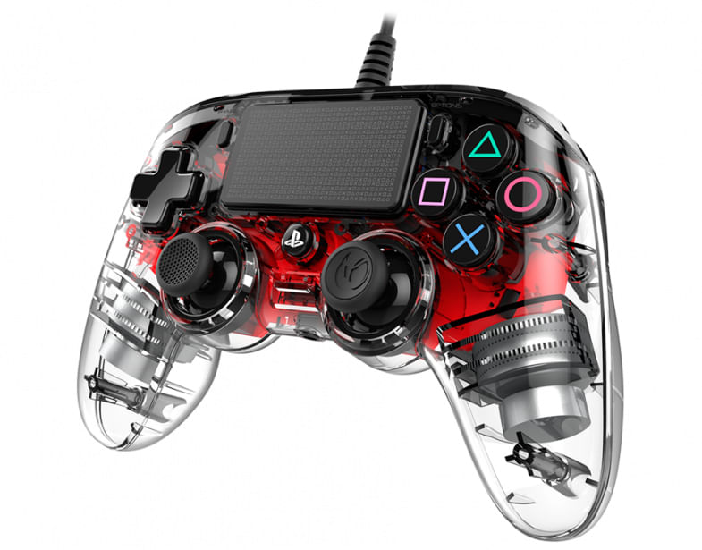 Nacon-Controller-Wired-Rosso-Luminoso-PS4-Playstation-4-