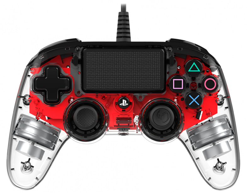 Nacon-Controller-Wired-Rosso-Luminoso-PS4-Playstation-4-