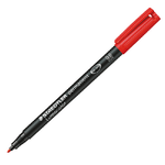 Staedtler 317-2 marcatore permanente Tipo di punta Rosso 10 pz