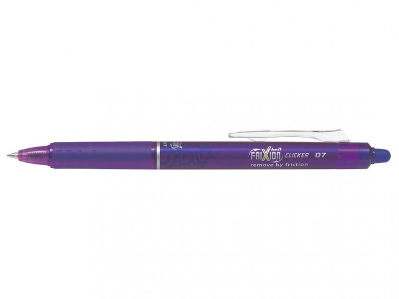 PENNA-SFERA-A-SCATTO-FRIXIONball-CLICKER-07mm-VIOLA-PILOT