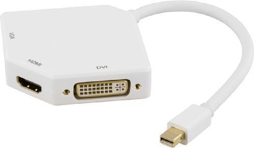 Deltaco DP-MULTI2 - 15cm miniDisplayPo