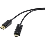Renkforce HDMI Anschlusskabel DisplayPort Stecker 5.00 m Schwarz RF-5179192 PVC-Mantel (RF-5179192)