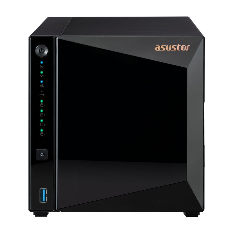 Asustor-DRIVESTOR-4-Pro-Gen2-AS3304T-V2-NAS-Realtek-RTD1619B-2-GB-DDR4-ADM-Nero
