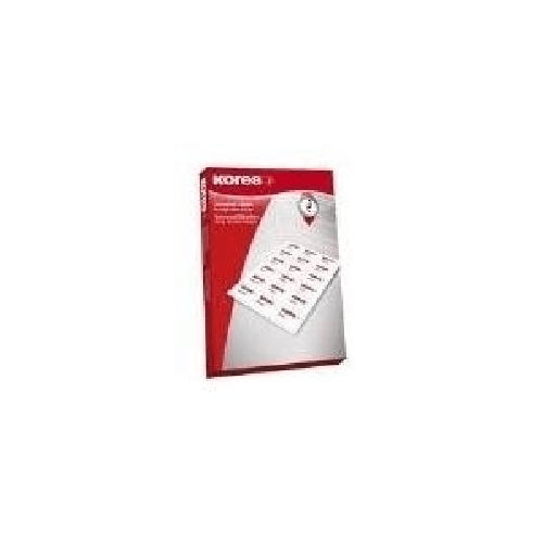 Kores Universal-Etiketten, 70 x 42,3 mm, blau, 100 Blatt ohne Rand - 1 St¼ck (L7042B)