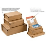 ColomPac Paket-Versandkarton "POST", Gr¶e: SL, braun Innenmae: (B)300 x (T)212 x (H)43 mm