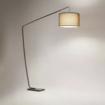 Piantana In Metallo Contemporanea Zoe Marrone 1 Luce E27