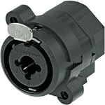 Neutrik NCJ6FI-S XLR/jack stereo da 1/4" combo Connettore cavo nero (NCJ6FI-S)