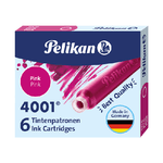 Pelikan SCATOLA 6 CARTUCCE INCHIOSTRO TP/6 ROSA PELIKAN 4001