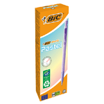 Portamine Bic Matic Pastel 07 mm HB con gomma - Punta retrattile - Corpo in colori pastello assortiti