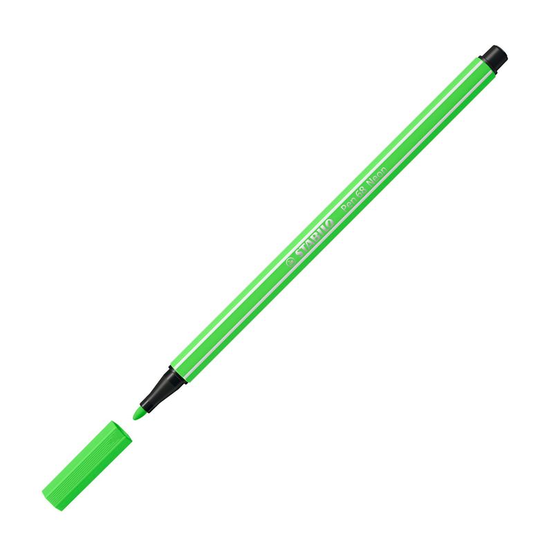 PENNARELLO-STABILO-PEN-68-033-VERDE-FLUO