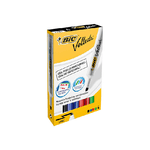 BIC Velleda 1791 evidenziatore 4 pz Punta smussata Nero, Blu, Verde, Rosso