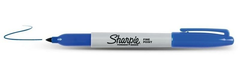 MARCATORE-SHARPIE-BLU-PERMANENTE-P.FINE