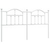 vidaXL-Testiera-in-Metallo-Bianco-160-cm