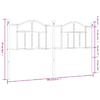 vidaXL-Testiera-in-Metallo-Bianco-160-cm