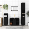 vidaXL-Armadietto-da-Bagno-Nero-30x30x100-cm-in-Legno-Multistrato