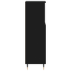 vidaXL-Armadietto-da-Bagno-Nero-30x30x100-cm-in-Legno-Multistrato