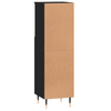 vidaXL-Armadietto-da-Bagno-Nero-30x30x100-cm-in-Legno-Multistrato