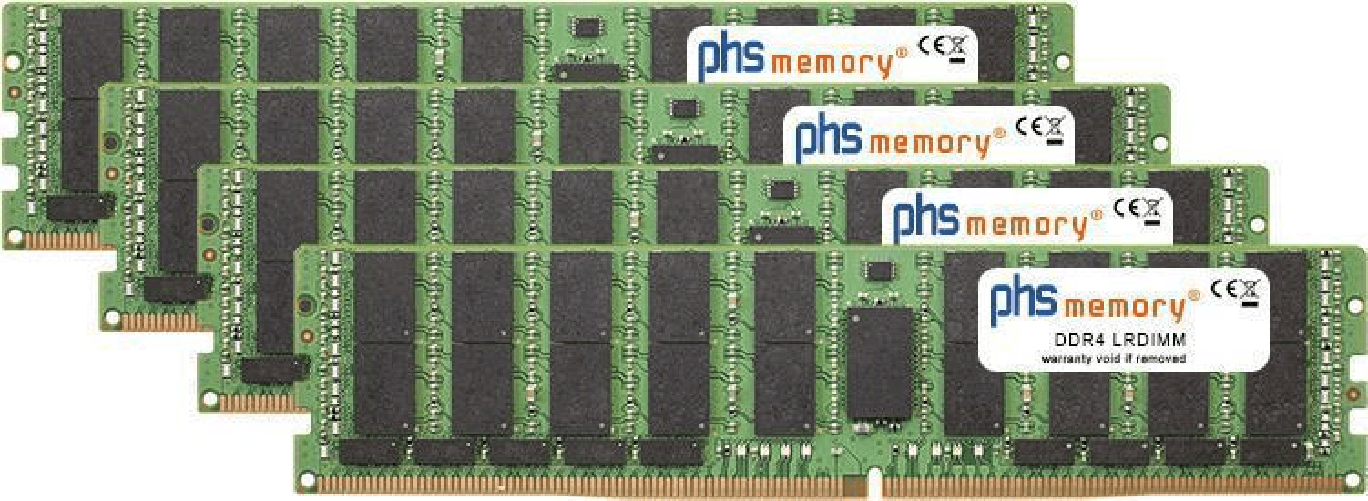 PHS-memory 256GB (4x64GB) Kit RAM Speicher f¼r HP ProLiant BL920s Gen9 (G9) DDR4 LRDIMM 2400MHz (SP265019)