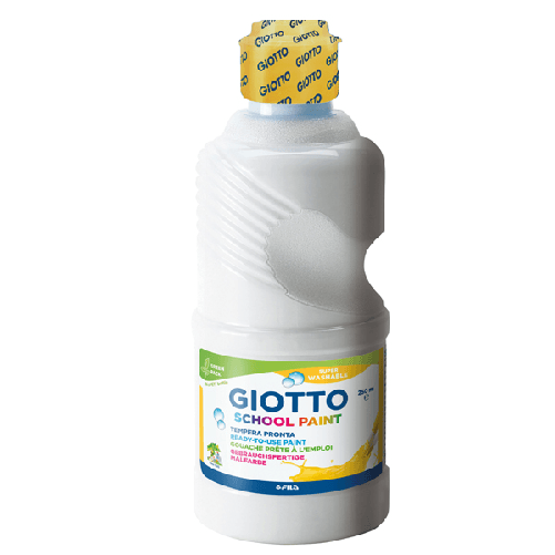 TEMPERA-PRONTA-250ML-lavabile-GIOTTO-BIANCO