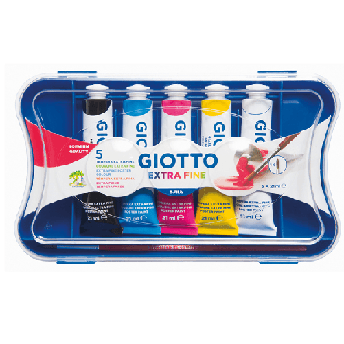 BOX-5-TUBETTI-TEMPERA-21ML-GIOTTO-TUBO-7-ASSORTITO